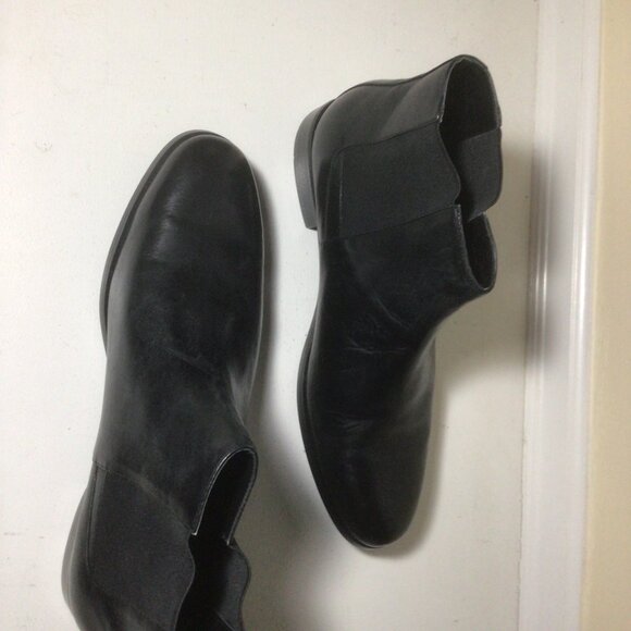 Aldo Black Leather Ankle Boot New Size 12 M - Picture 13 of 15